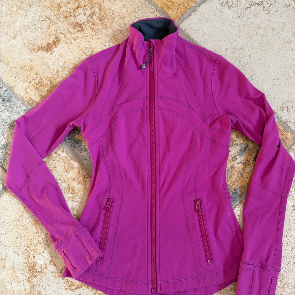 lululemon athletica Women's Fitted Zip-Up Jacket in Magenta